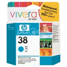 Cartus cerneala HP 38 Cyan Pigment Ink Cartridge with Vivera Ink - C9415A